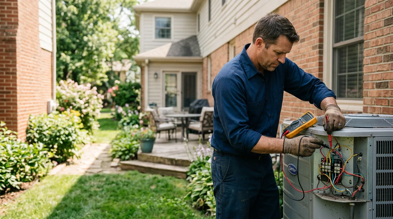 HVAC technician working near Little Cedar, IA
